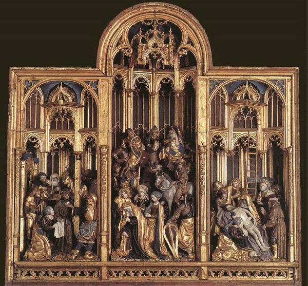 unknow artist Passion Altarpiece oil painting picture